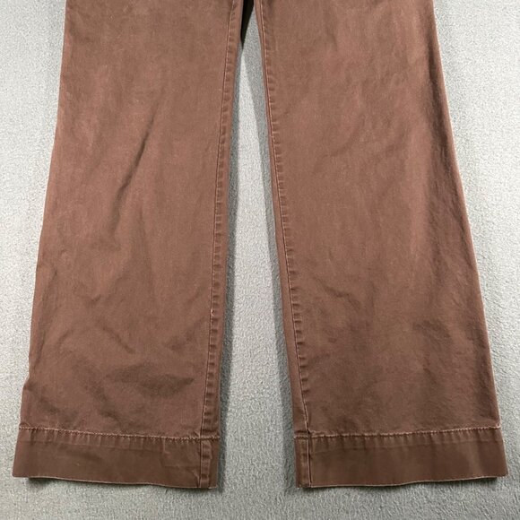 Old Navy Pants Womens 8 Brown Low-Rise Regular Fit Flat Front Pants Pockets - Picture 2 of 10